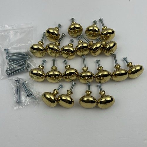 Solid brass cabinet knobs - brass,