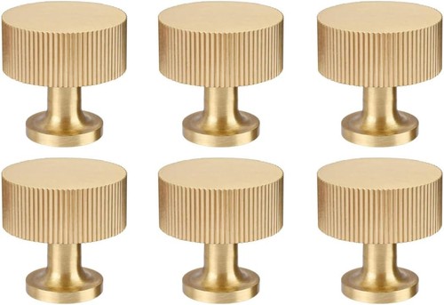 6pcs solid brass cabinet knobs - 6pcs,