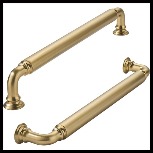 Brushed brass drawer pulls - drawer,