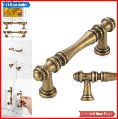 Antique brass cabinet pulls - antique,