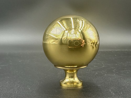 Solid brass cabinet knobs - brass, 2”